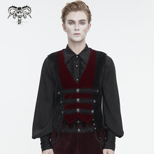 Load image into Gallery viewer, WT07902 Gothic velvet striped men's vest