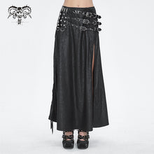 Load image into Gallery viewer, SKT196 Stretchy glazed leather high waist women's skirt