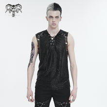 Load image into Gallery viewer, TT243 Computer Ripple Hooded Sleeveless Men's T-Shirt