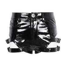 Load image into Gallery viewer, PT232 Glazed leather women shorts