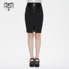 Load image into Gallery viewer, SKT179 One step skirt with center front slit