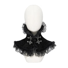 Load image into Gallery viewer, AS321 Gothic-style embossed, fleece-lined velveteen collar