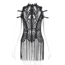 Load image into Gallery viewer, TT269 Gothic Sleeveless Tasseled Women's T-Shirt