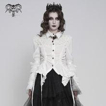 Load image into Gallery viewer, SHT159 Gothic Striped Ruffled Shirt with Flared Sleeves