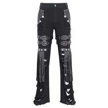 Load image into Gallery viewer, PT247 Punk ripped tassel men pants