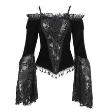 Load image into Gallery viewer, ETT03601 off-shoulder one-piece long-sleeved women's T-shirt