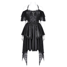 Load image into Gallery viewer, SKT21601 Cashew Jacquard puffy dress with suspenders