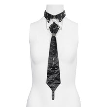 Load image into Gallery viewer, AS150 Faux Leather Studded Choker Tie