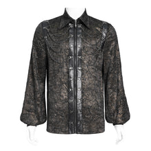 Load image into Gallery viewer, SHT139 gold stamping pleated Long-sleeved shirts