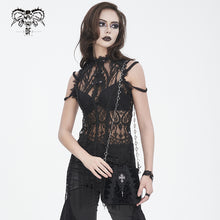 Load image into Gallery viewer, AS18001 Black Gothic Velveteen Women's Bag