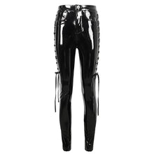 Load image into Gallery viewer, PT222 Women's strappy patent leather pants