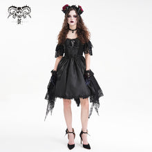Load image into Gallery viewer, SKT21601 Cashew Jacquard puffy dress with suspenders