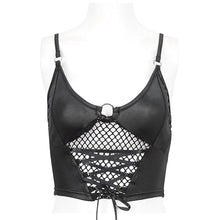 Load image into Gallery viewer, TT246 Knitted mesh spliced lace up suspenders
