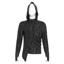 Load image into Gallery viewer, TT300 Two-tone tie-dye knitted hooded long-sleeved T-shirt