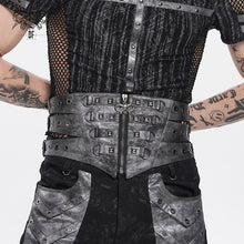 Load image into Gallery viewer, AS277 Punk-Style Faux Leather Woven Belt with Three Straps