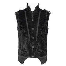 Load image into Gallery viewer, WT106 Paisley Jacquard Velvet Gothic Vest