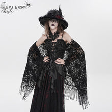 Load image into Gallery viewer, ECA024 Large Floral Wool Shawl with Tassels
