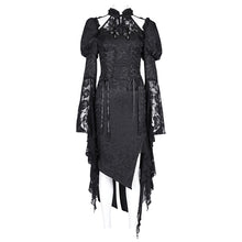 Load image into Gallery viewer, SKT222  Gothic cheongsam trumpet sleeve waisted dress