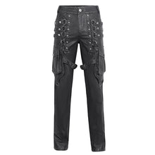 Load image into Gallery viewer, PT24401 Steampunk brush-off leather trousers