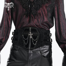 Load image into Gallery viewer, AS205 Gothic coffin-shaped jacquard velvet waist belt CORSET