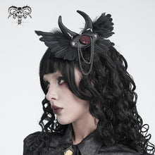 Load image into Gallery viewer, AS303 Demon One-Eyed Black Wing Hairclip