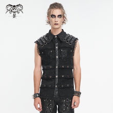 Load image into Gallery viewer, SHT119 Punk men sleeveless shirt