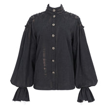 Load image into Gallery viewer, SHT11401 Steampunk Distressed Women Long Sleeve Shirt