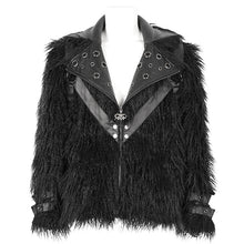 Load image into Gallery viewer, CT220 Punk long hair men's short coat