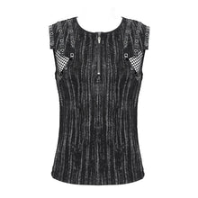 Load image into Gallery viewer, TT293 Punk tie-dye knitted sleeveless T-shirt