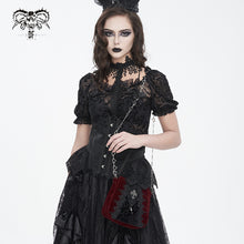 Load image into Gallery viewer, AS18002 wine Gothic Velveteen Women's handbag