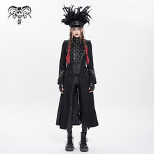 Load image into Gallery viewer, CT267 Thick twill chain-embellished punk long coat