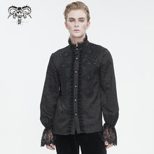 Load image into Gallery viewer, SHT111 Gothic stand collar jacquard shirt