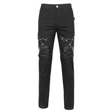 Load image into Gallery viewer, PT215 Punk Twill decorative Faux Leather Leg Loop Trousers