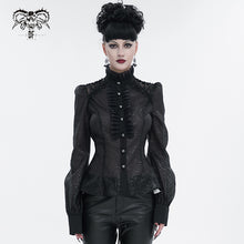 Load image into Gallery viewer, SHT090 see-through pattern gothic shirt