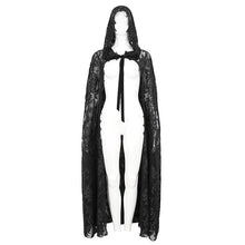 Load image into Gallery viewer, ECA012 Embroidered Lace Net Hooded Shawl