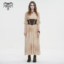 Load image into Gallery viewer, SKT185 V neck short sleeve waisted dress
