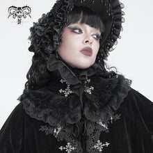 Load image into Gallery viewer, AS321 Gothic-style embossed, fleece-lined velveteen collar