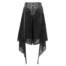 Load image into Gallery viewer, SKT168 Punk Irregular Mesh Skirt