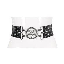 Load image into Gallery viewer, AS153 Inverted five-pointed star double-layer elastic band belt