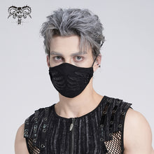 Load image into Gallery viewer, MK022 punk leather hand embroidered patterned solid color cotton face mask