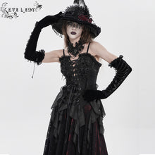 Load image into Gallery viewer, ECST012 Jacquard Lace-Up Bodysuit