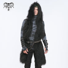 Load image into Gallery viewer, AS171 Dark wool hooded scarf