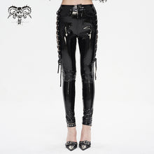 Load image into Gallery viewer, PT222 Women's strappy patent leather pants