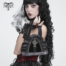 Load image into Gallery viewer, AS29701 Small Gothic-style pleated-pattern handbag