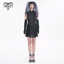 Load image into Gallery viewer, SKT161 Black Punk Chinese style cheongsam dress