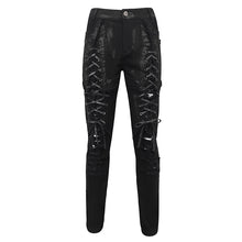 Load image into Gallery viewer, PT213 Hand-painted twill cutout torn distressed men's trousers