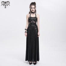 Load image into Gallery viewer, SKT229 Punk halter neck rubberized floral dress