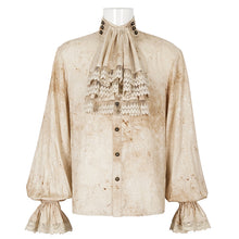 Load image into Gallery viewer, SHT112 tie-dye jacquard detachable tie shirt