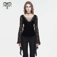 Load image into Gallery viewer, TT258 Hanfu sleeve V-neck waisted women's T-shirt