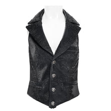 Load image into Gallery viewer, WT10301 Gothic-Patterned Leather Short Vest